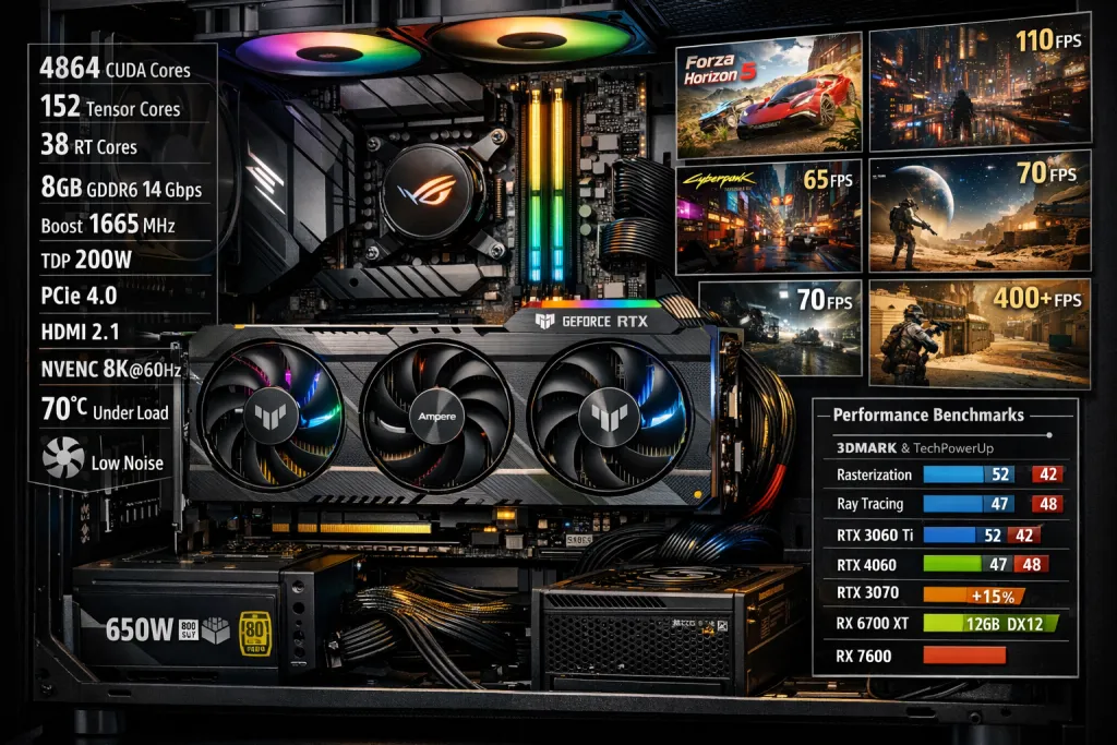 Видеокарта 3060 ti купить: подробный обзор, сравнение характеристик, рекомендации по выбору и покупке, производительность в играх, совместимость с ПК и советы перед заказом