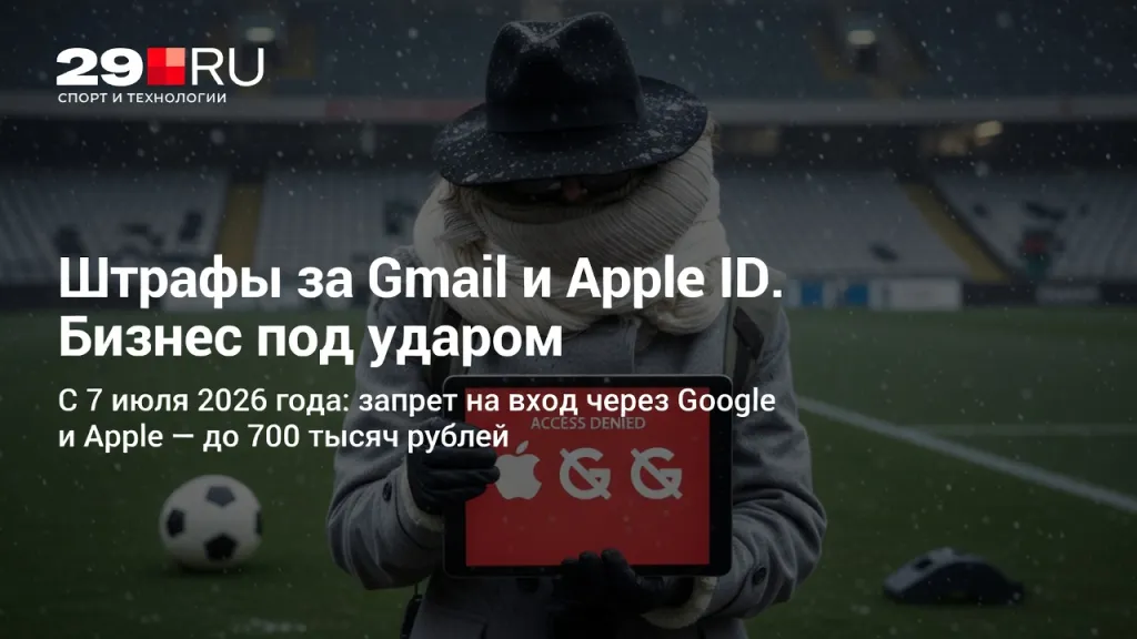 Штрафы за Gmail и Apple ID. Бизнес под ударом